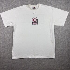 Vintage Nike Center Swoosh Cincinnati Reds Certified Loyalty Tshirt Men's XL MLB